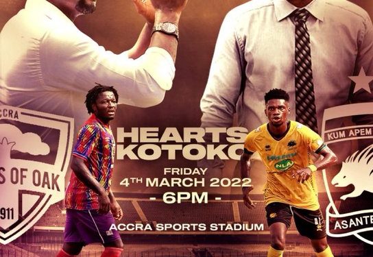 Live Streamed: Hearts of Oak vs Asante Kotoko – President Cup