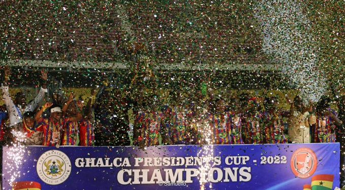 Hearts of Oak beat Asante Kotoko 2-1 to lift 2022 President’s Cup