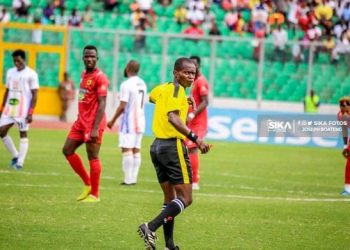 Hearts file protest against Ken Padi for awarding penalty to Kotoko