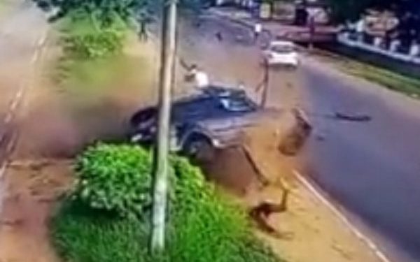 CCTV footage of gory accident at Labone junction emerges