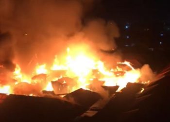 Vehicle transporting 3 chiefs to Ellembelle set ablaze by unknown assailants