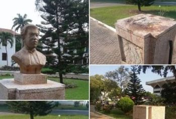 Vandals of UG take away bust of John Mensah Sarbah from the Vikings hall