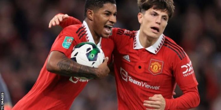 Manchester United beat Aston Villa to reach EFL Cup fourth round