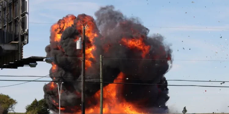 Dallas air show crash: Two World War Two planes collide in mid-air