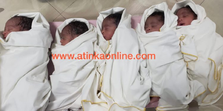 Couple welcome quintuplets after 15 years of marriage