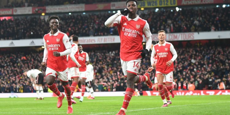EPL: Nketiah’s brace gives Arsenal win over Man United