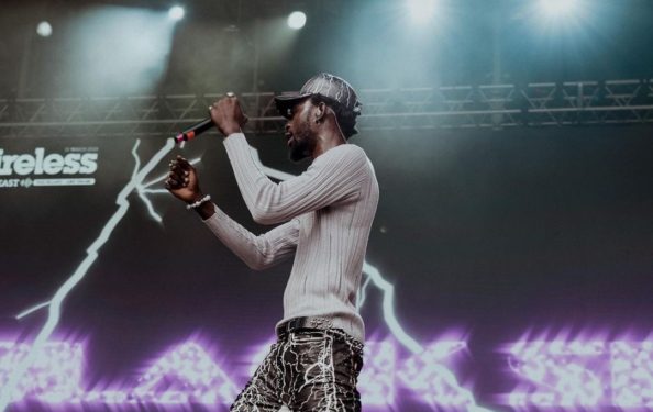 Black Sherif pays tribute to Christian Atsu at Wireless Festival