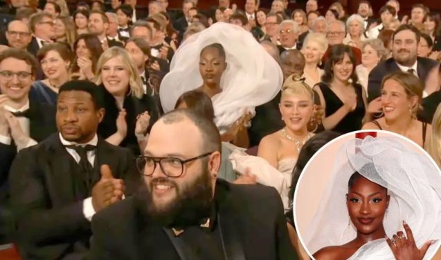 Tems criticised for view-blocking outfit at Oscars