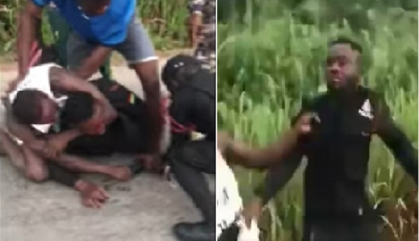 Police interdict two officers and arrest six civilians for attacking police officer