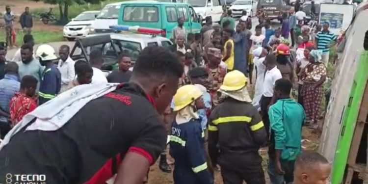 Bus transporting SHS students crashes on Kasoa-Cape Coast highway