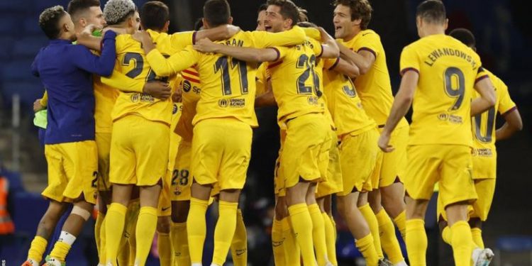 Barcelona win La Liga after beating Espanyol