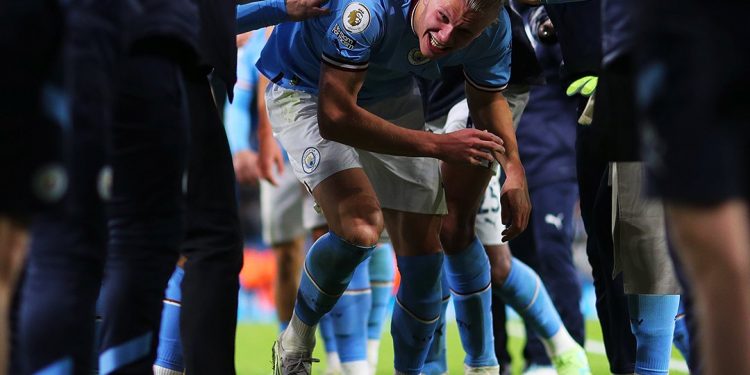 Erling Haaland breaks Premier League record for goals in a season
