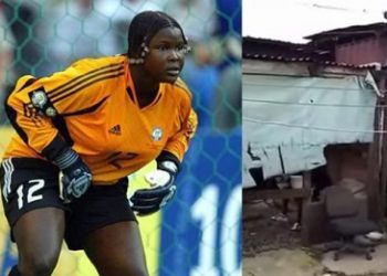 Video: See the wooden structure former Black Queens goalie Memunatu Sulemana resides in
