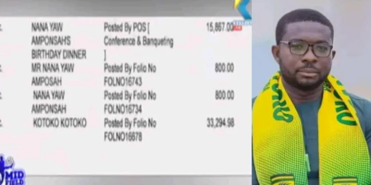 Kessben Sports: Ex-Kotoko CEO Yaw Amponsah allegedly spent GH₵15,867 on his birthday with Kotoko cash