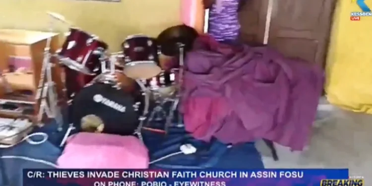 Thieves steal musical instruments after breaking into church