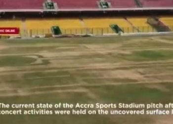 Watch the devastating state of the Accra Sports Stadium pitch after Stonebwoy’s BHIM concert
