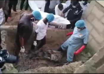 E/R: Police exhume remains of mother killed by son in Koforidua