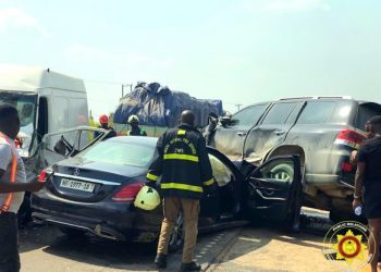 4 vehicles involved in accident at Nobewam; Samira Bawumia among accident victims, body guard killed