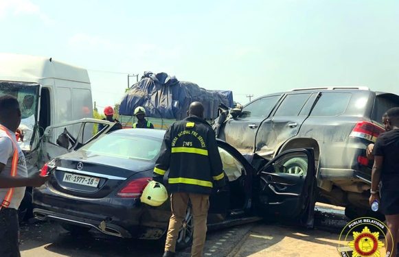 4 vehicles involved in accident at Nobewam; Samira Bawumia among accident victims, body guard killed