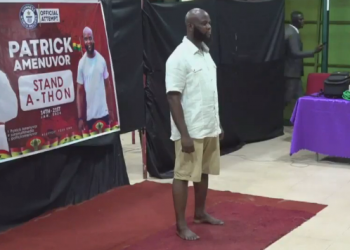 ‘Stand-a-thon’ candidate quits record attempt after 3 hours