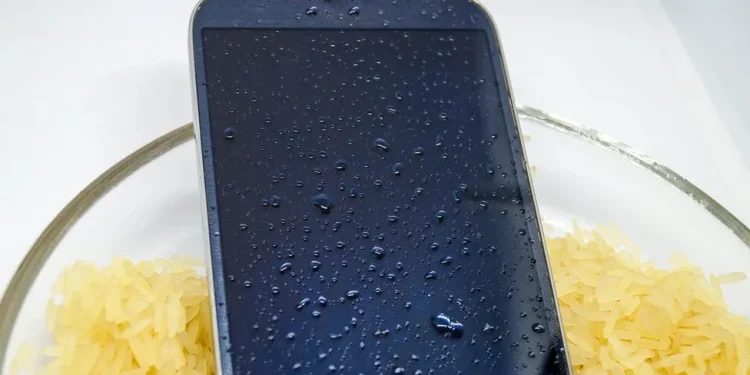Don’t dry your iPhone in a bag of rice, says Apple