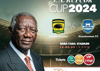 Kufuor unveils trophy for J.A Kufuor Cup game between Asante Kotoko vs Nsoatreman on Sunday