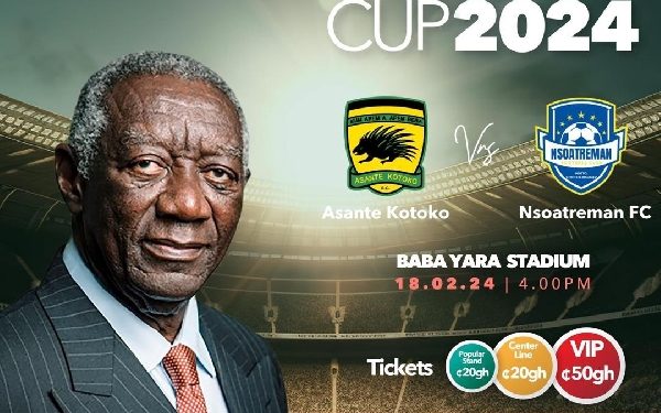 Kufuor unveils trophy for J.A Kufuor Cup game between Asante Kotoko vs Nsoatreman on Sunday