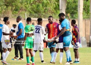 Highlight: Hearts win first away game outside Accra Sports Stadium in over year after beating Nsoatreman
