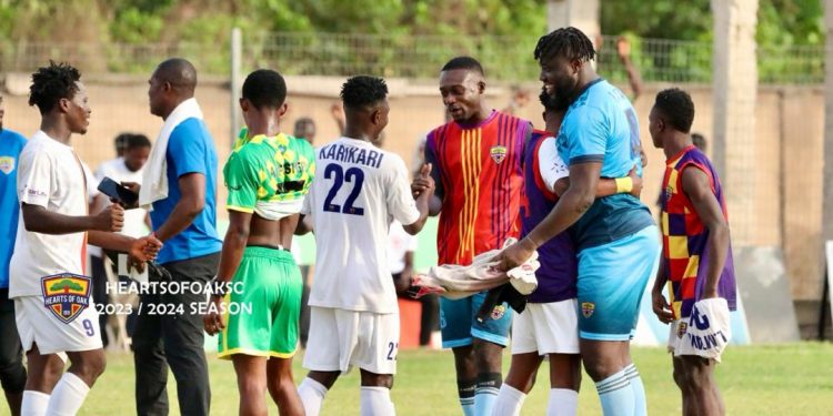 Highlight: Hearts win first away game outside Accra Sports Stadium in over year after beating Nsoatreman