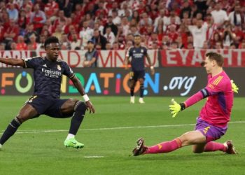 Vinicius’ double earns Real draw with Bayern