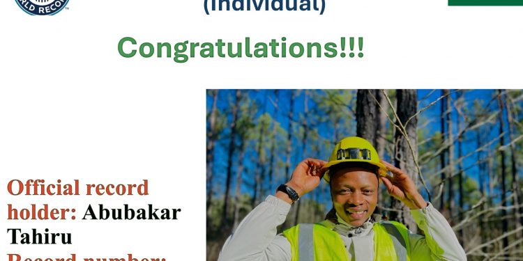 Ghanaian sets Guinness World Record for Most Trees Hugged in One Hour