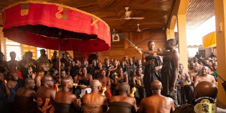 Manhyia Palace installs Nana Kwame Amo as new traditional bodyguard for Asantehene