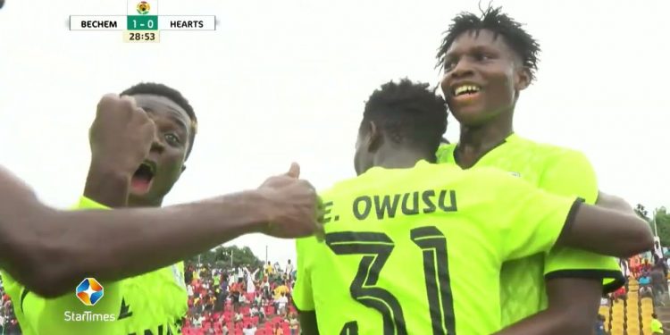 Highlight: Hearts beat Bechem 3-2 to avoid relegation