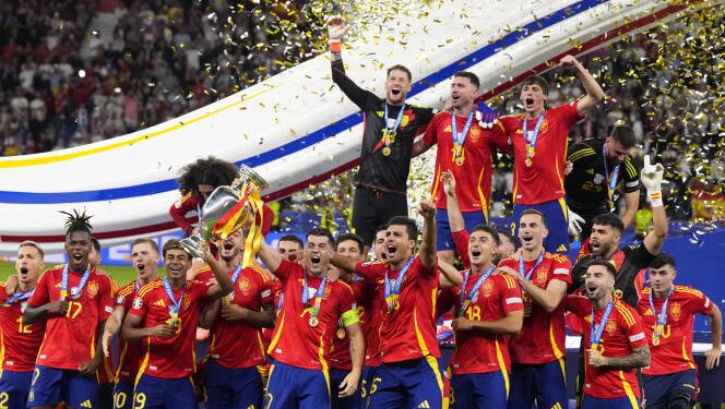 Oyarzabal scores late winner as Spain beat England to win record fourth Euro title