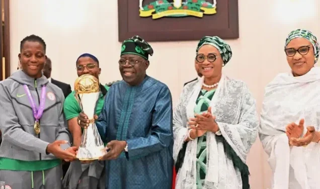 Nigeria: Tinubu gifts each Falcons player $100,000, national honours, house