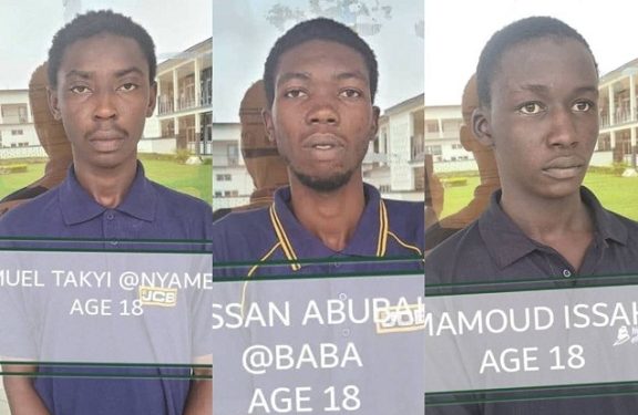Three teenagers jailed 10 years each for armed robbery in Buobai