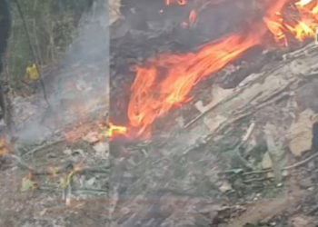 GAF helicopter crashes at Adansi Akrofuom, occupants feared dead