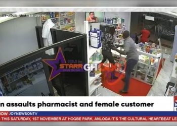 Man assaults pharmacist and female customer
