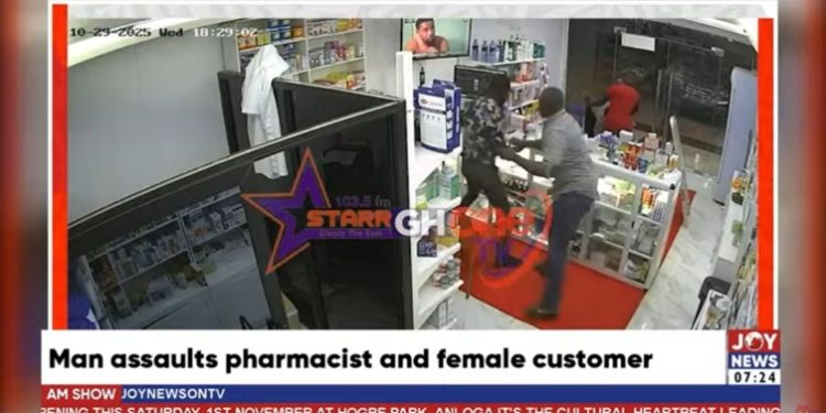 Man assaults pharmacist and female customer